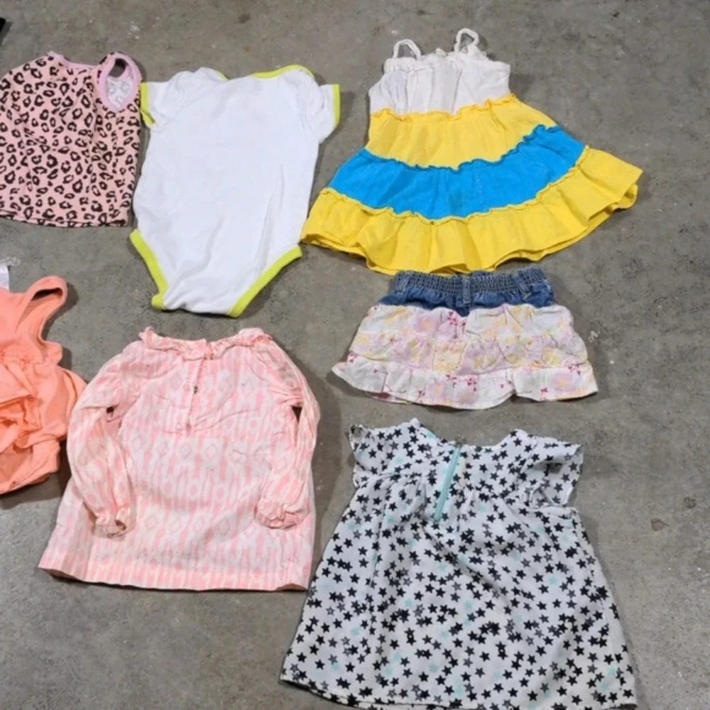 Baby Girl Toddler Clothing Lot 2T 24M 10pc Lot Mixed Brands Nike Carters Jumping